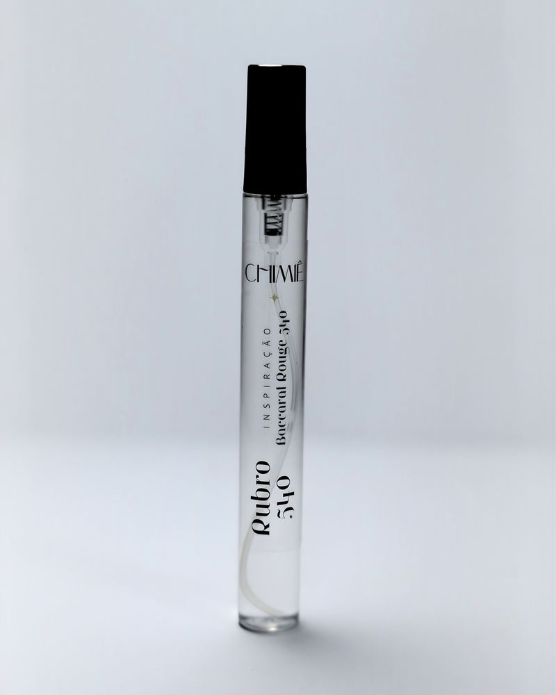 Rubro 540 Eau de Parfum, Inspirado no Baccarat Rouge 540 - Perfume de Bolso 10ml