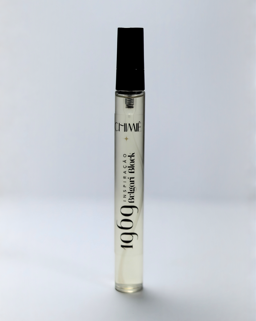 Mystic Black Eau de Parfum, Inspirado no Bvlgari Man in Black - Perfume de Bolso 10ml